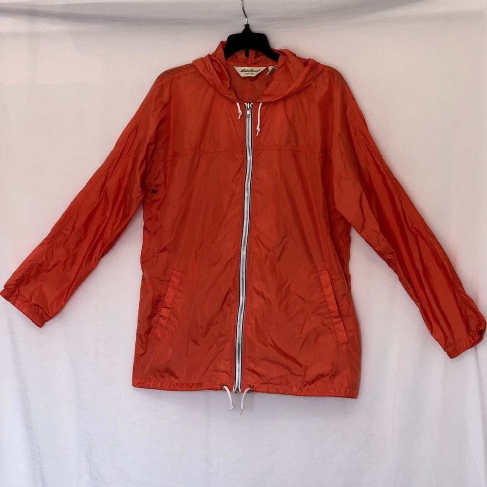 Eddie Bauer Orange Wind Breaker/Raincoat